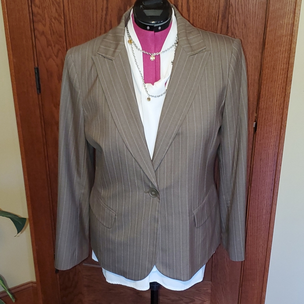 Women's blazer, pinstriped